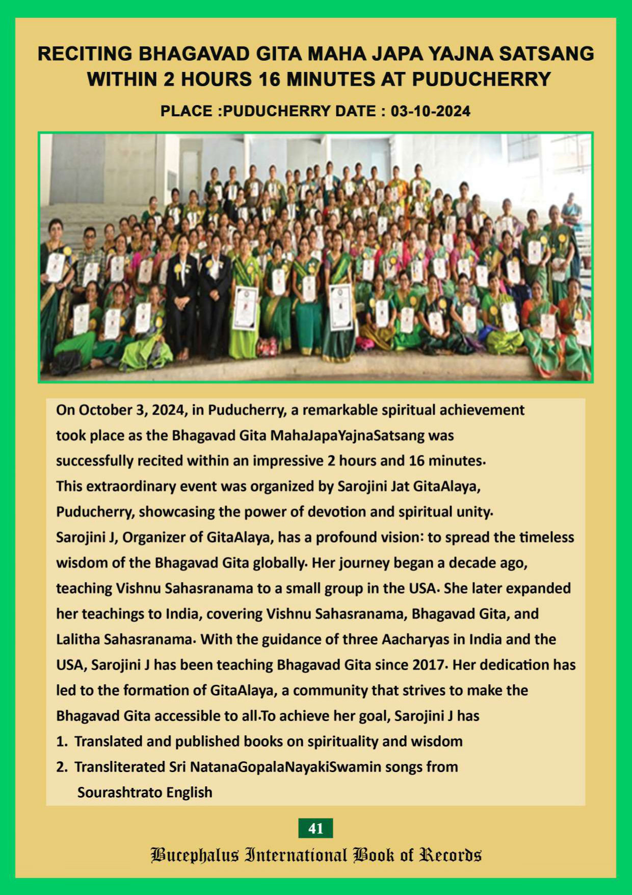bucephalus international book of records
