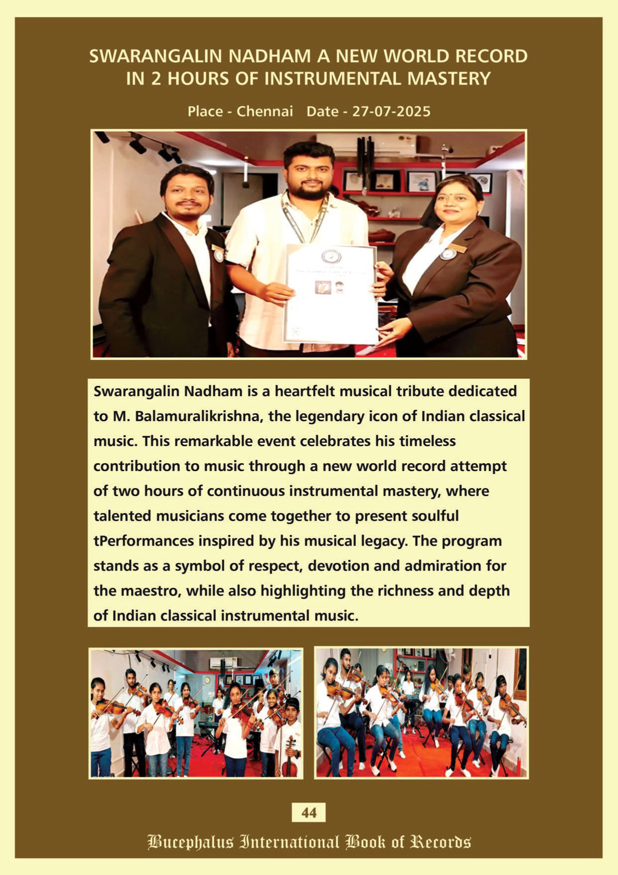 bucephalus international book of records